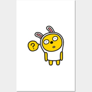 KakaoTalk Friends Muzi (Baffled) Posters and Art